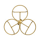 Dubenėlių rinkinys ant metalinio stovo 3 vnt. 21x21x16,7 cm (porcelianas)