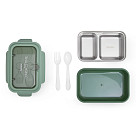 2-compartment lunch box 800 ml / 20.5 × 13.5 × 7.8 cm (plastic)