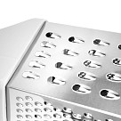 Grater 24cm six-sided (stainless steel + plastic)
