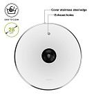 Glass lid 28 cm, black