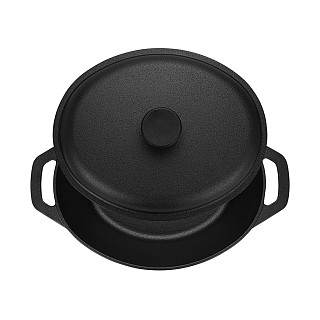 Čuguna pīle (katls) ar vāku 6 l