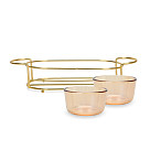 Set of bowls 2 pcs. in a metal stand, art. 16390