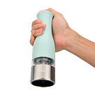 Electric salt & pepper mill 20 cm with LED light (ceramic grinder)
