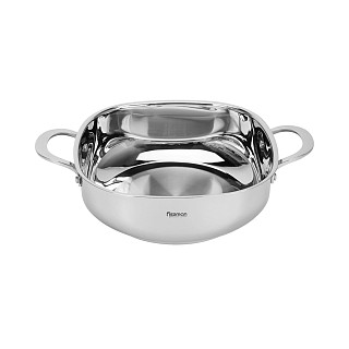 Sautējamā panna EXCLUSIVE PRO 26x9 cm / 4,6L ar stikla vāku (nerūsējošais tērauds)