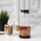 Jug GIORNO 1000 ml with filter (borosilicate glass)