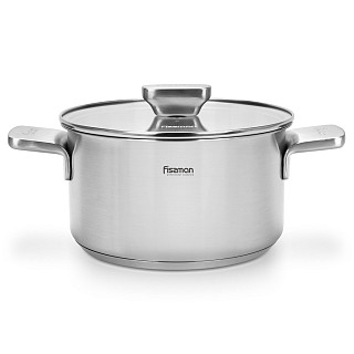 Puodas PREMIUM ONE 20x11 cm / 3,1 L su stikliniu dangčiu (nerūdijantis plienas)