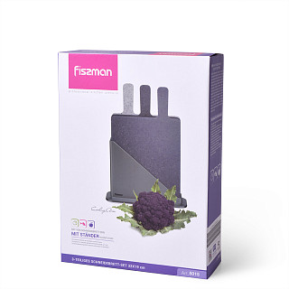 3 pcs index chopping board set 32x19 cm (plastic)