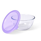Bowl with PP lid 21x10 cm / 2.1 LTR (borosilicate glass)