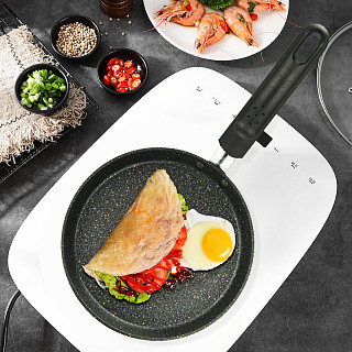 Crepe pan PROMO 18 cm with induction bottom (aluminium with non-stick coating)