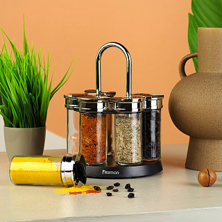 Condiment set 6 pcs (glass)