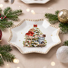 Daudzstūra formas šķīvis MIRACLE 20 cm (jaunais kaula porcelāns)
