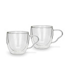Set of 2 Double Wall Cups 90ml (Borosilicate Glass)