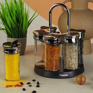 Condiment set 6 pcs (glass)