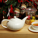 Tea pot ELEGANCE WHITE 1000 ml (porcelain)