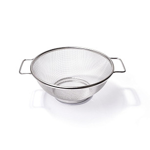 Koštuvas 22cm tinklelis su dviem rankenėlėmis (nerūdijantis plienas)