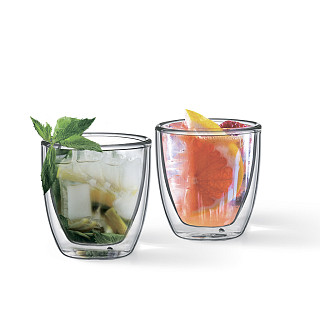 Set of 2 Double Wall Glasses 80 ml (Borosilicate Glass)