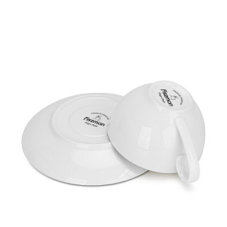 Puodeliai su lėkštutėmis 220 ml / 4 vnt Floree (porcelianas)