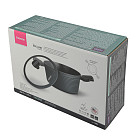 Stockpot BRILLIANT 24x12 cm / 4.5 LTR with detachable handles and glass lid (aluminum with non-stick coating)