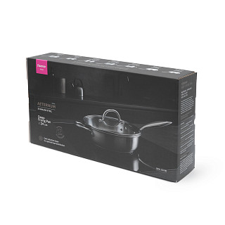 Deep frying pan AETERNUM 24х7 cm with glass lid (stainless steel)