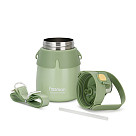 Double wall vacuum flask 800 ml green (stainless steel), art. 9863