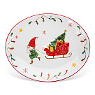 Oval plate 31х25 cm (dolomite)