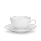 Puodeliai su lėkštutėmis 430 ml / 4 vnt Floree (porcelianas)