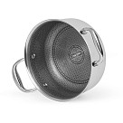 Katls HERITAGE PRO 20x9,5 cm / 2,5 L ar stikla vāku (nerūsējošais tērauds ar pretpiedeguma pārklājumu)