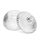 Cukraus indas 12x12 cm / 320 ml su dangteliu (stiklas)