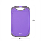 Cutting board 40x24x0,8 cm (PP + TPR)