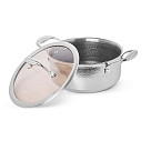 Katls HERITAGE PRO 20x9,5 cm / 2,5 L ar stikla vāku (nerūsējošais tērauds ar pretpiedeguma pārklājumu)