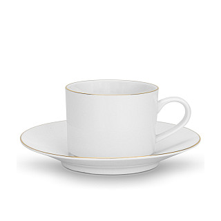 Puodeliai su lėkštutėmis 240 ml / 4 vnt Floree (porcelianas)