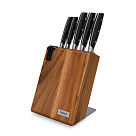 Set of knives in a wooden stand NAKAJIMA