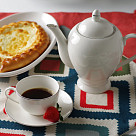 Teapot ALEKSA 1100 ml color white (porcelain)