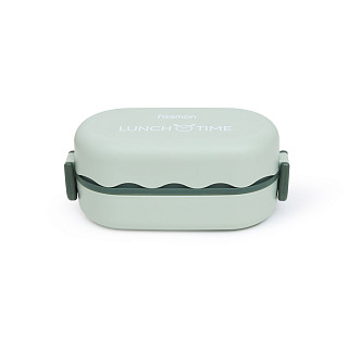 Two-tier lunch box 19x9x8.7 cm / 800 ml, green