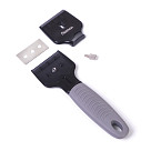 Cleaning scraper 16 with 3 changeable blades 16 cm (stainless steel)