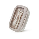 Pietų dėžutė su 2 skyreliais 850 ml / 19,7 × 14 × 8,2 cm (plastikas)