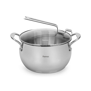 Casserole Vita 4.5 l with glass lid (stainless steel)