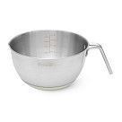 Миска с ручкой и силиконовым дном 21 см / 2,5 л (нержавеющая сталь)