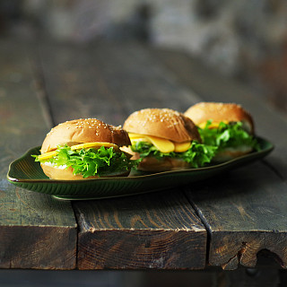 Блюдо GREEN 47,6x21,5x4 см (керамика)