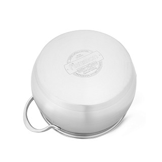 Stockpot CASSIA  22x13 cm / 4.7 LTR with glass lid (stainless steel)