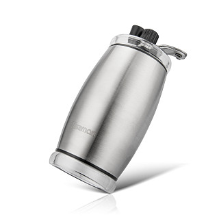 Manual coffee grinder 16 cm (ABS body with stainless steel shell, ceramic grinder), art.8252