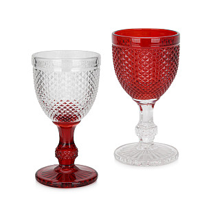 Dviejų vyno taurių rinkinys 280 ml (stiklas), art 19039