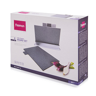 4 pcs index chopping board set 29x22.5 cm (plastic)