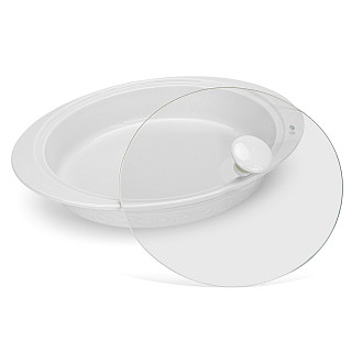 Oval chafing dish Parmigiano 36x25.7x6.1 cm / 1.9L (porcelain)