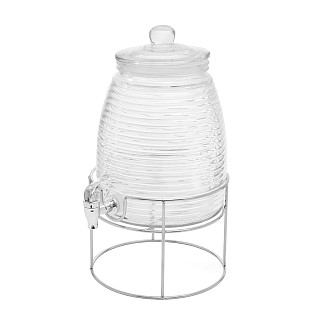 Beverage dispenser 5 LTR with stand (glass)