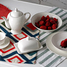 Salad Bowl ALEKSA 23cm color white (porcelain)