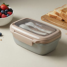 2-compartment lunch box 850 ml / 19.7 × 14 × 8.2 cm (plastic)