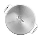 Katls PLATINO 24x13,5 cm / 5,7 l ar stikla vāku (nerūsējošais tērauds)