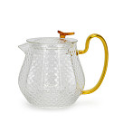 Tea pot 600 ml with glass filter (borosilicate glass), art. 6468
