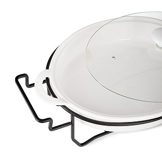 Marmīts 31 x 25,5 x 6,5 cm / 2,1 l HORECA (porcelāns)